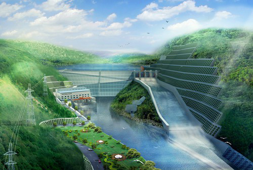 红花岗老挝南塔河1号水电站项目